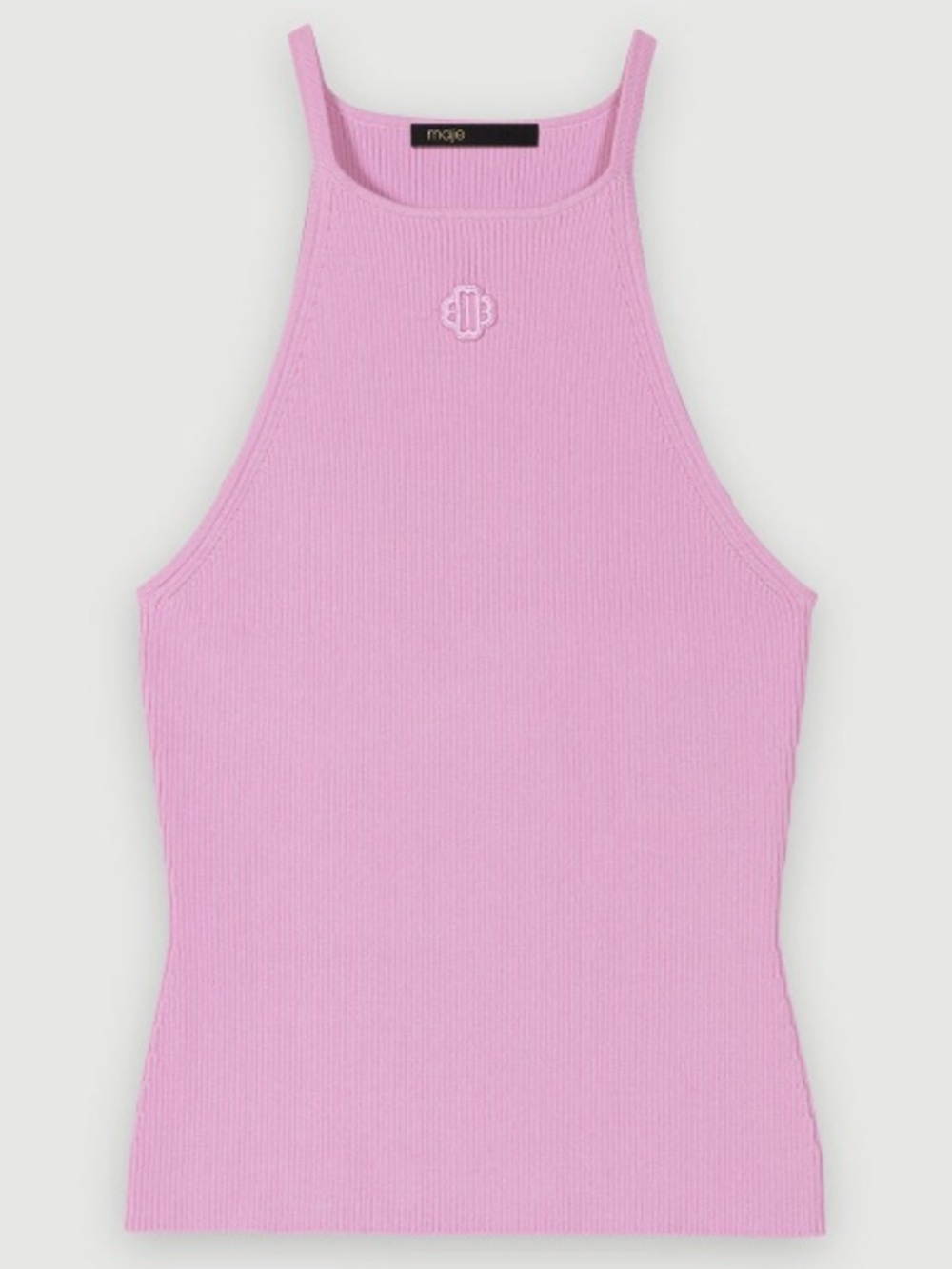 NWT Maje Lavender Tank top with embroidered logo